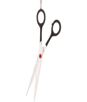 Barber Hair Moustache Stainless Steel Black Scissors For Salon and Personal Use