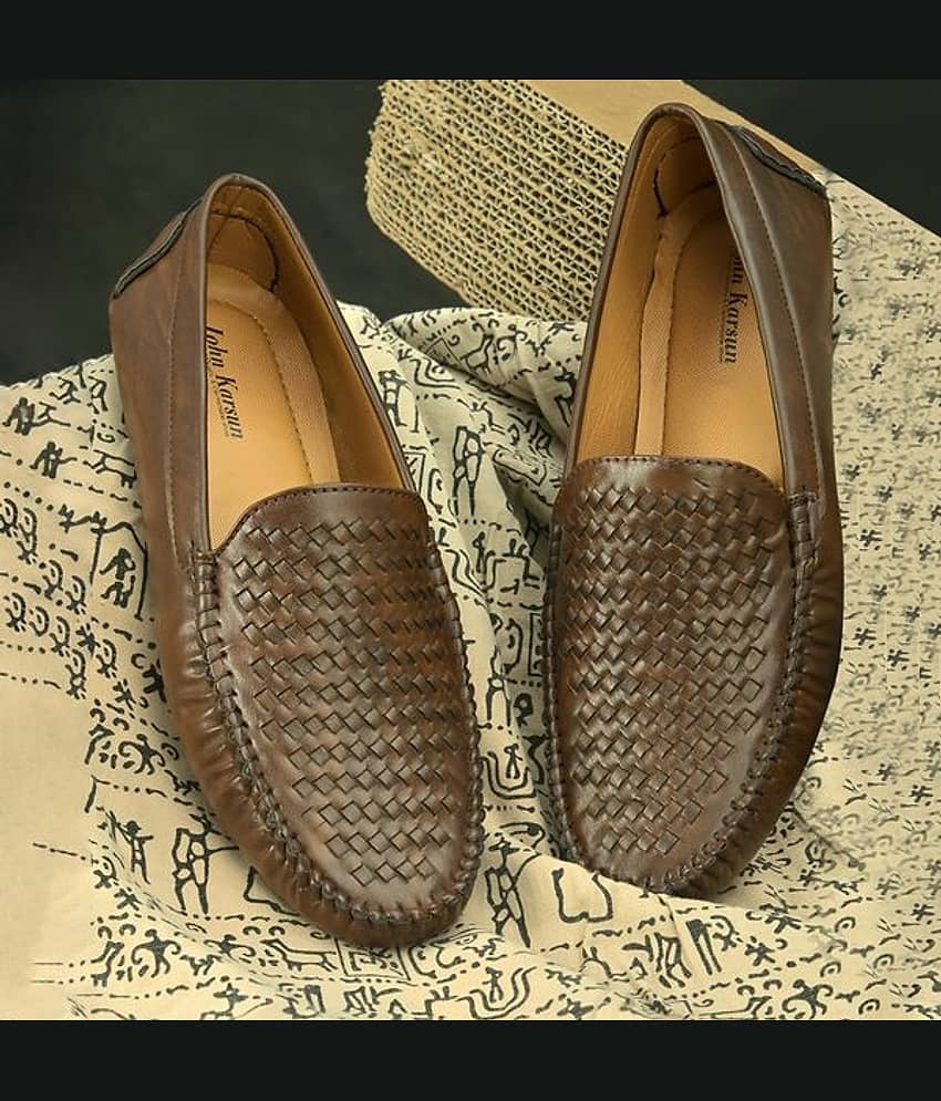John Karsun - Brown Men's Slip on loafers