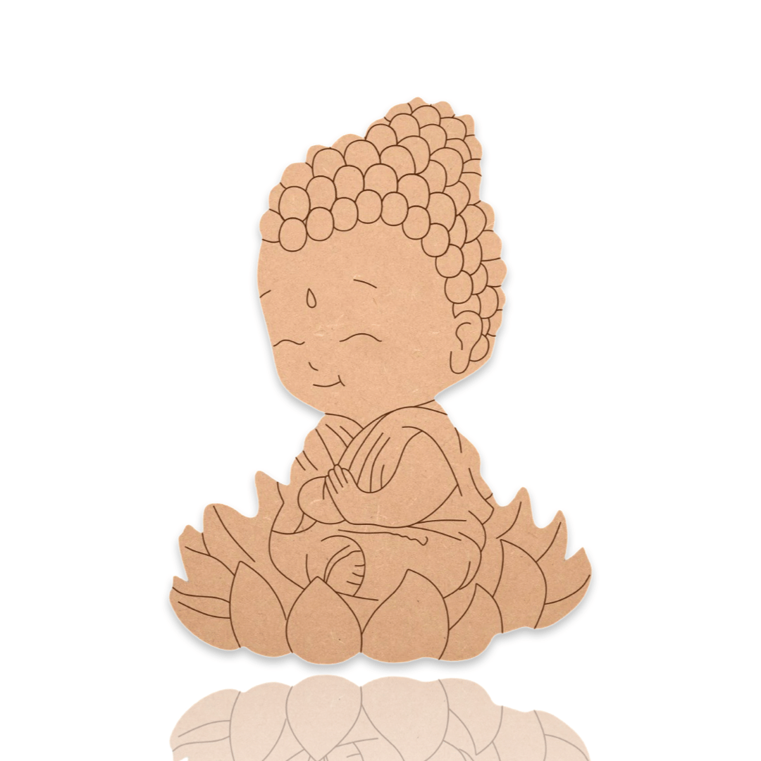 TCF INDIA - Baby Buddha Pre Marked Cutout-4MM / 6 Inch