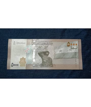 SUPER ANTIQUES GALLERY - SYRIA 5000 POUNDS IN TOP GRADE 1 Paper currency & Bank notes