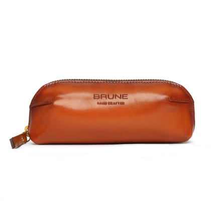 Tan Leather Eyewear Glasses Cover by Brune & Bareskin-FS