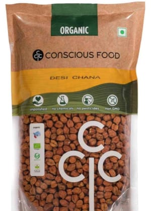Conscious Food Bengal Gram / Desi Chana 1Kg Organic Conscious Food Bengal Gram / Desi Chana 1Kg Organic