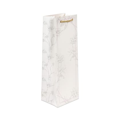 Vintage Flora - Wine Bags-Pack of 5 / Purple