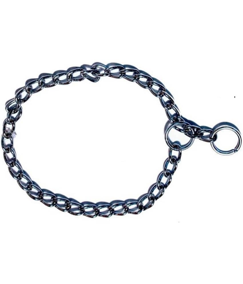 Tame Love Grinded Chrome Platted Training Choke Chain Collar for Small Dog (2.5 ft)
