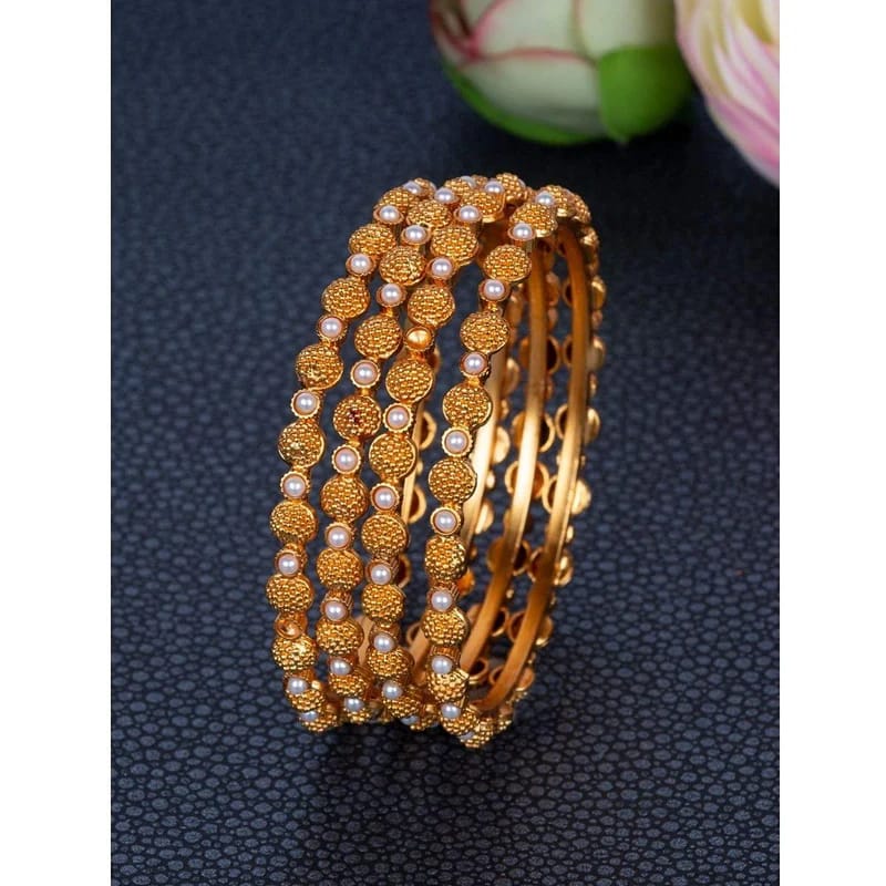 Pearl Bangles Set of 4