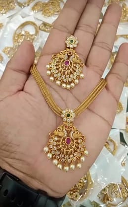 Elegant JYOTHI 1 Gram Gold Jewellery Set
