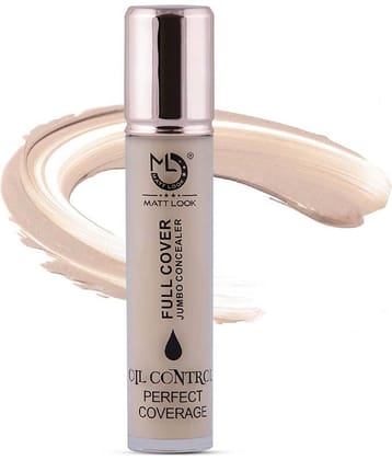 Mattlook Full Cover Jumbo Concealer Oil Control Perfect Coverage, Face Makeup, Classic Ivory (11ml)