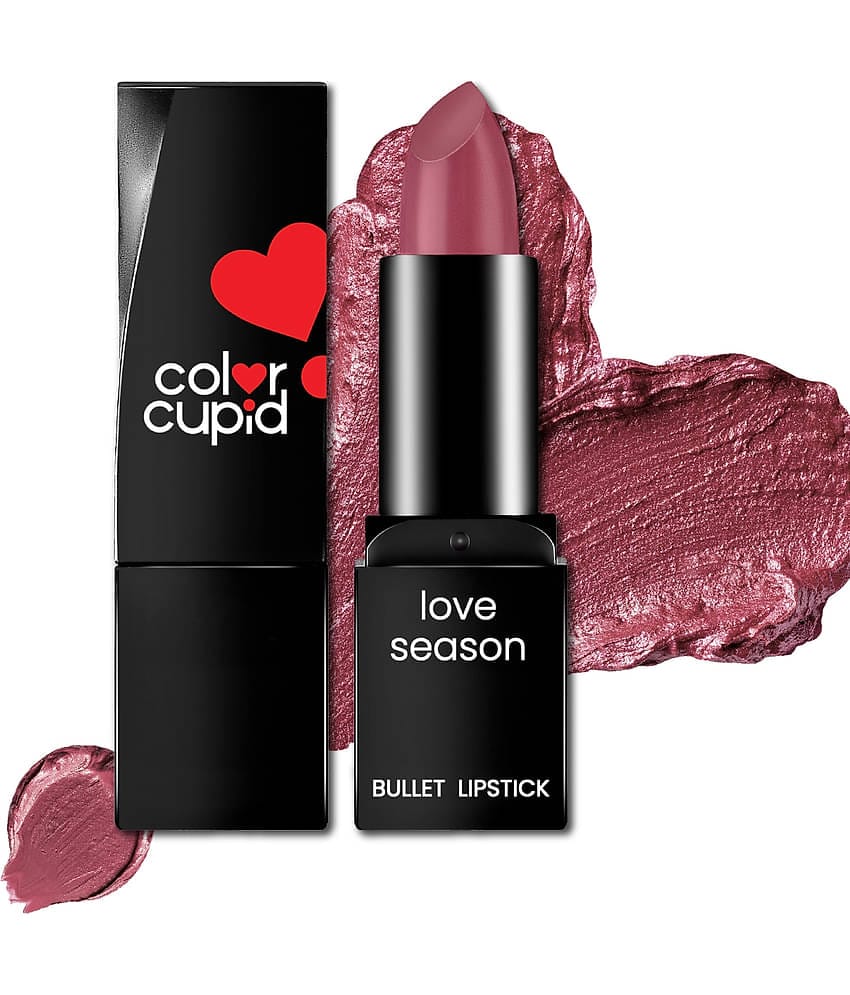 Color Cupid Love Season Bullet Lipstick, Sunset Crimson, Smudge Proof, 12Hr Stay, Matte Finish, 4 G