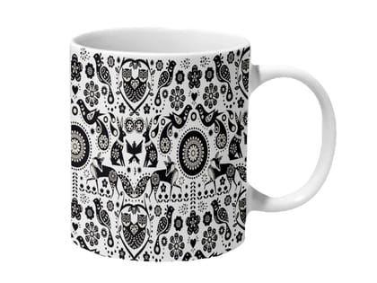 Multicolor Beautiful Natural Vector Pattern Ceramic Mug