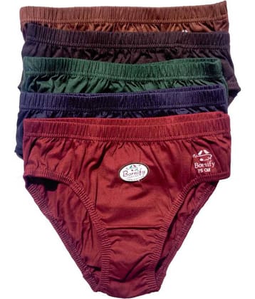 D1 DIFFERENT ONE Pack of 5 Cotton Briefs For Women ( Multi Color )