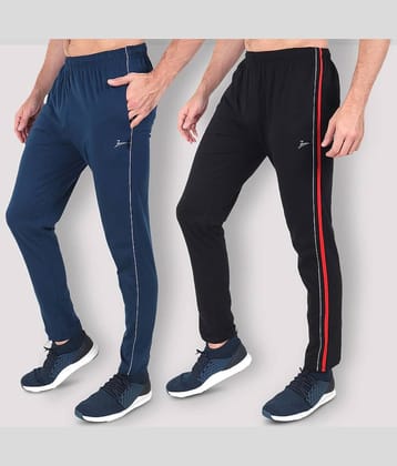 Zeffit - Multicolor Cotton Blend Men's Trackpants ( Pack of 2 )