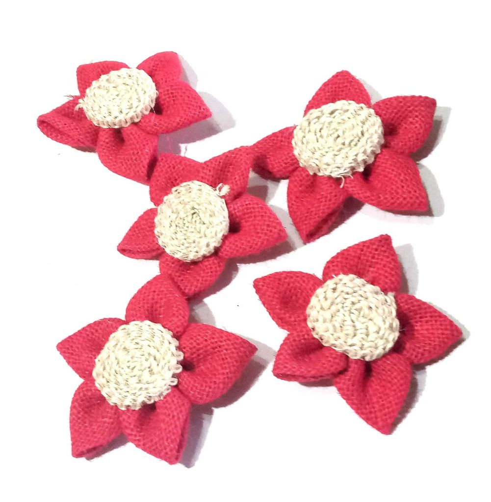 Nawani 5 Pic Cotton Flower Crafts Materiel, Size - 9/9 cm - Flowers | Buy online on ZillyBuy