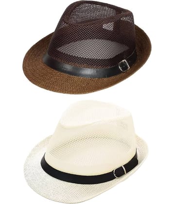 Zacharias Pack of 2 Polyester Men's Hat ( Multicolor )