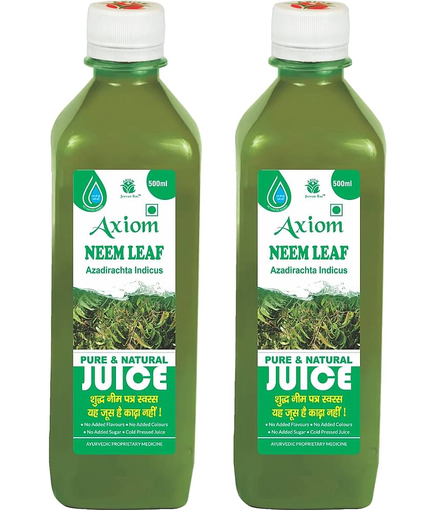 Axiom Neem Juice 500 ml (Pack of 2)|100% Natural WHO-GLP,GMP,ISO Certified Product