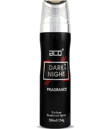 aco perfumes - DARK NIGHT  Perfumed Body   Spray 200ml Perfume Body Spray for Unisex 200 ml ( Pack of 1 )