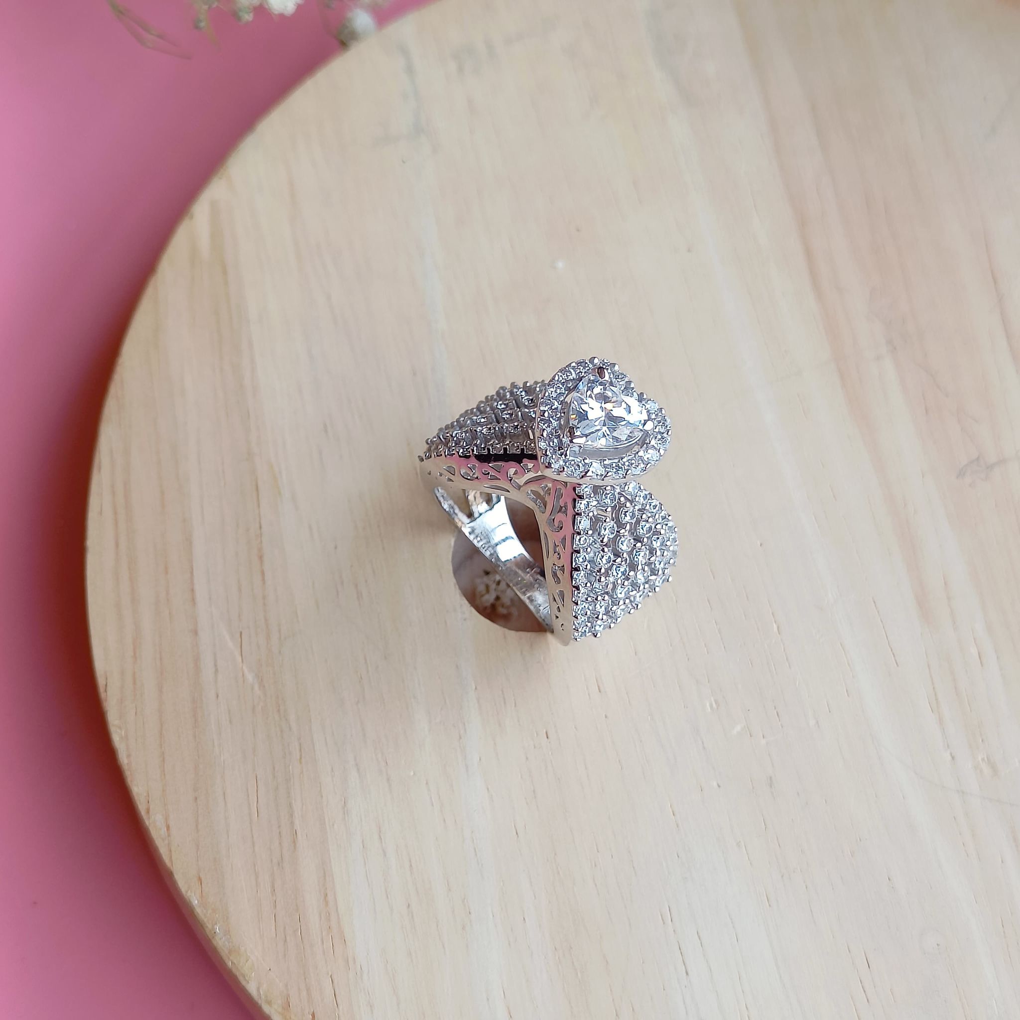 Vs Sterling silver Cocktail Ring 134-9