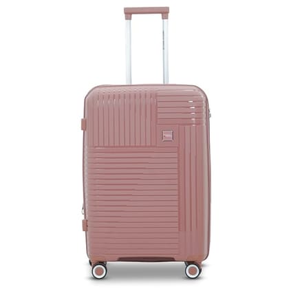AMERICAN TRAVELLER Touris Travel Trolley Bag Set of 3 | Lightweight Expandable Polypropylene Hard Shell | Large Suitcase with TSA Lock | 8 Lego Wheels | Travel Luggage for Men & Women (28, Pink)