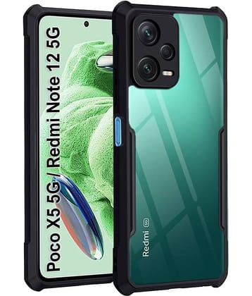 VAKIBO Plain Cases Compatible For Rubber Mi Redmi Note 12 5G ( Pack of 1 )