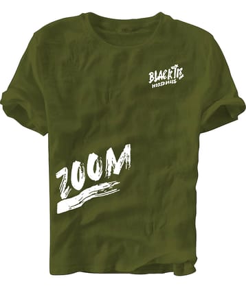 fashion and youth Pack of 1 Cotton Blend Relaxed Fit Men's T-Shirt ( Olive )