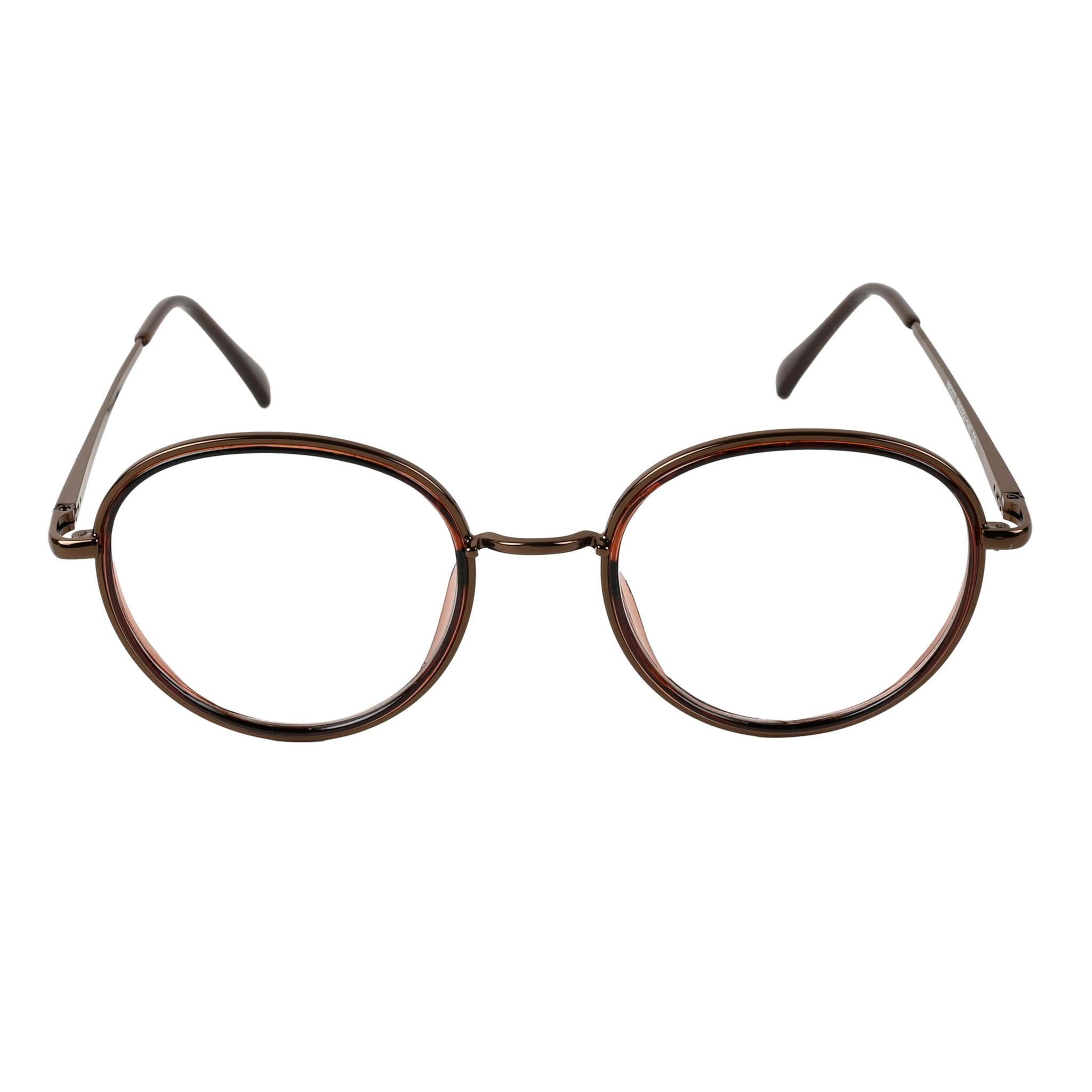 TERRY & CO Zero Power Blue Cut Eyeglasses | Metal Frame | Medium Size | Anti-Reflective, UV Protection, Lightweight | Spring Hinges | Unisex