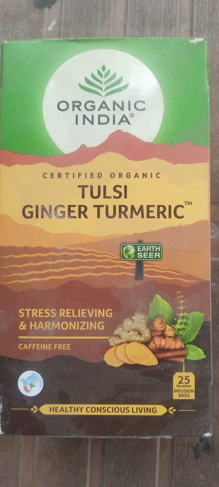 Organic India Tulsi Ginger turmeric 
