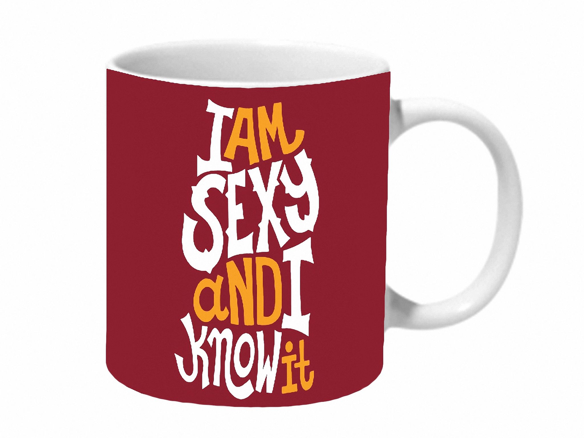 Multicolor I Am Sexy And I Know It Ceramic Mug