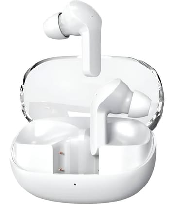 VERONIC G2 Transparent Bluetooth True Wireless (TWS) In Ear 24 Hours Playback Powerfull bass,Fast charging IPX4(Splash & Sweat Proof) White