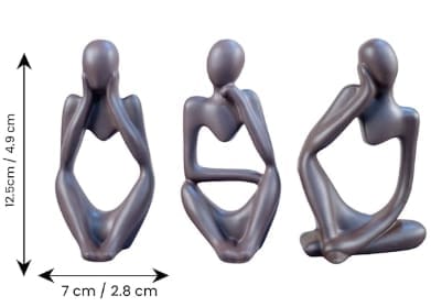 Premium Sculpture Showpiece | Unique Home Decor for Living Room, Bedroom & Office | Elegant Gift for Home & Special Occasions (Navy Blue)