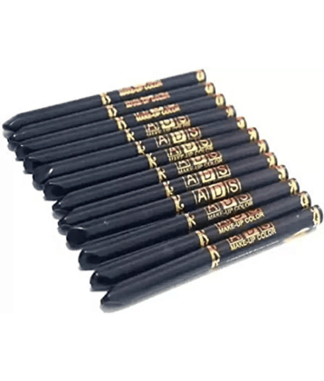 Venus Traders Black Matte Kajal 120 g Pencil ( Pack of 10 )