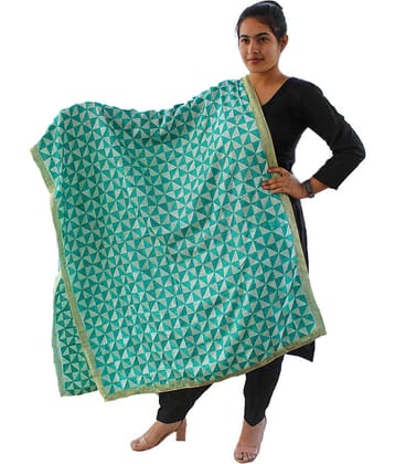 Sahej Suits & Phulkari Green Chiffon Dupatta