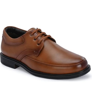 YOU LIkE Tan Men's Derby Formal Shoes