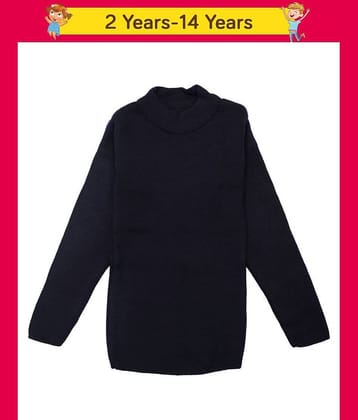 NEUVIN Single Girls Wollen Pullover ( Navy )