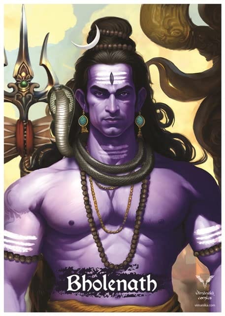 Vimanika Comics Jai Bholanath Printed Poster Pack of one Pcs