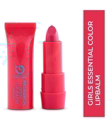Mattlook Lip Makeup Girls Essential Color Lip Balm Moisturizing Lip, Dangerous Pink, Pack of 3 (10.5gm)