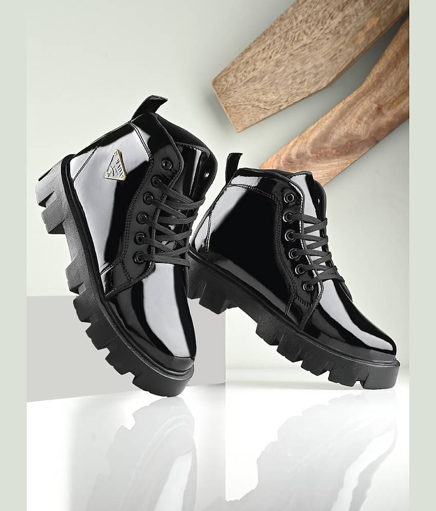 Rising Wolf Black Men's Casual Boots