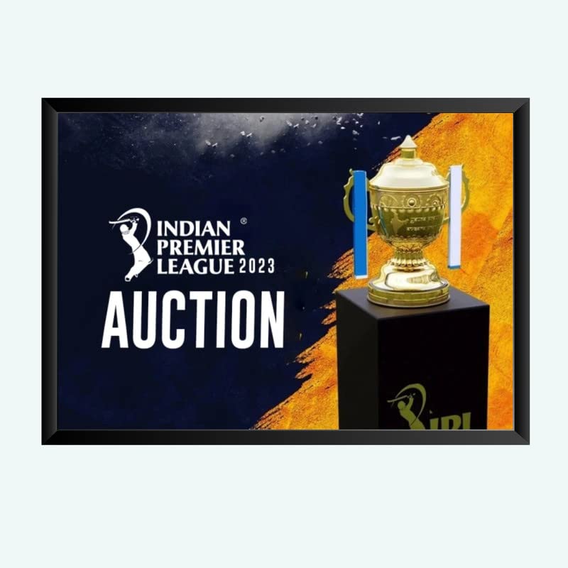 Nokkes Cricket IPL M.S Dhoni CSK Chennai Super King Team Photo Frame 8X12 Inch Size Photo Frame Photo Home Office_msd10