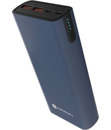Portronics Power 45:45W, 20000mAh SuperFast charging Power Bank for Laptop ,Blue (POR 1215)