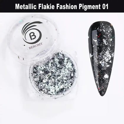 CHROME GLITTER EYE SHADOW & NAIL POWDER-Silver