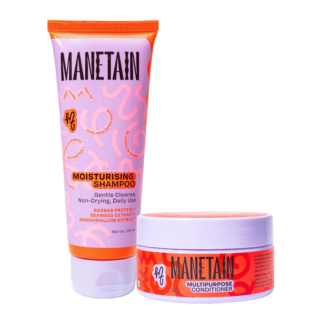 Manetain Set Of 2 Moisturizing Shampoo 100 ml & Multi-Purpose Conditioner - 100 g