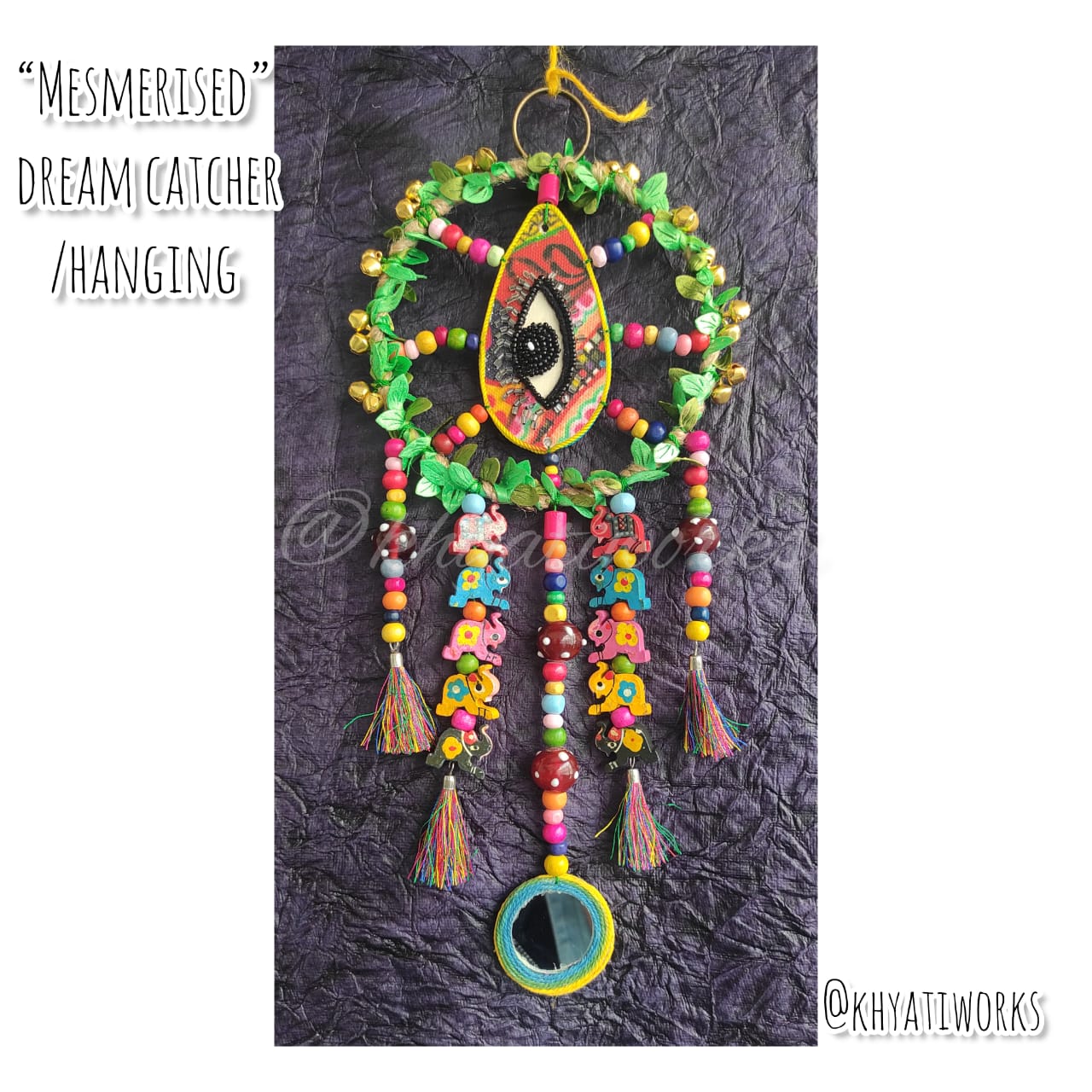 Mesmerised” dream catcher/hanging