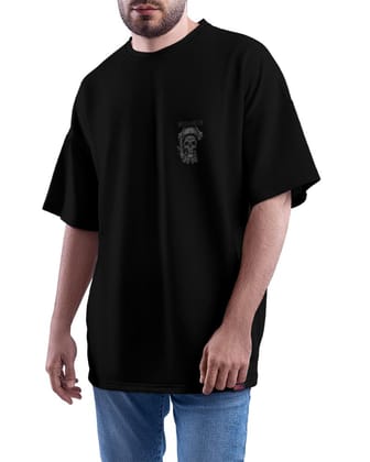 MounCart Store Oversized Black Baggy Drop Shoulder Latest Graphic Printed Half Sleeve T-Shirt for Men and Women