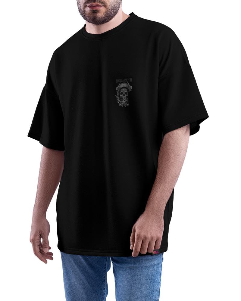 MounCart Store Oversized Black Baggy Drop Shoulder Latest Graphic Printed Half Sleeve T-Shirt for Men and Women