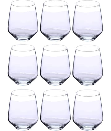 Afast Water/Juice  Glasses Set,  350 ML - (Pack Of 9)