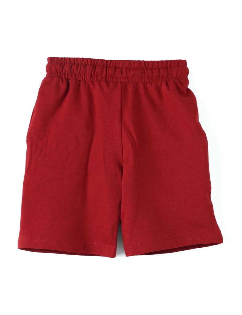 Stylish Kids Boys Shorts Cotton French Terry Winery Red Cute Dino 2025 at ShopCircuit | ONDC