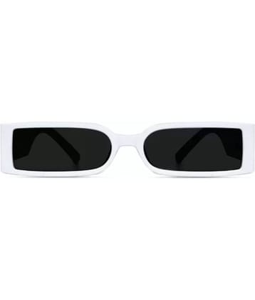 Dyana Core White Rectangular Sunglasses ( Pack of 1 )