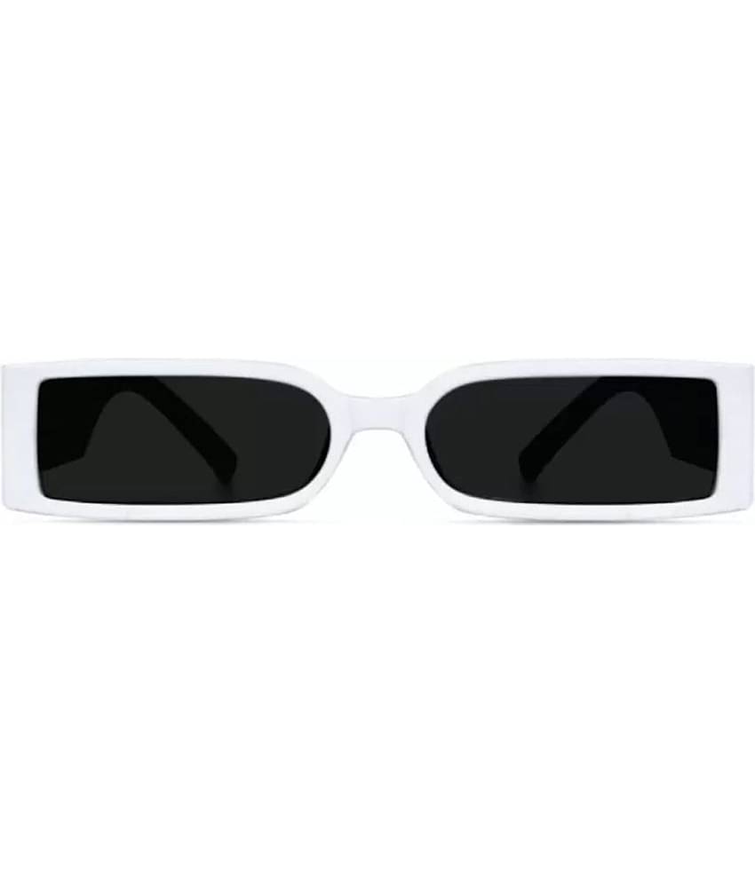 Dyana Core White Rectangular Sunglasses ( Pack of 1 )