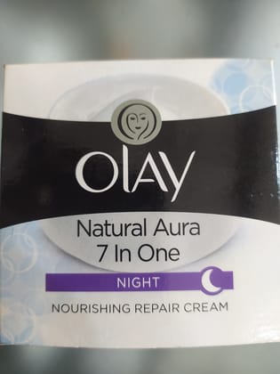 Olay Natural aura 7 in one Night Nourishing repair cream 
