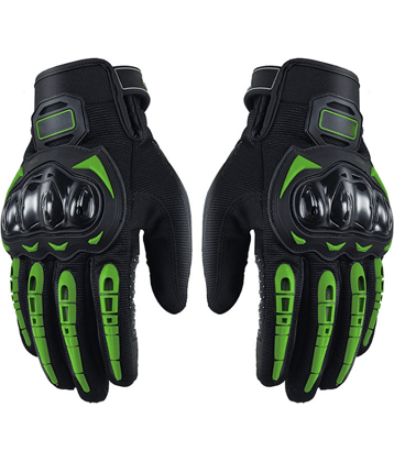 AKSMIT Green Polyester Men's UV Protection Gloves ( Pack of 1 )