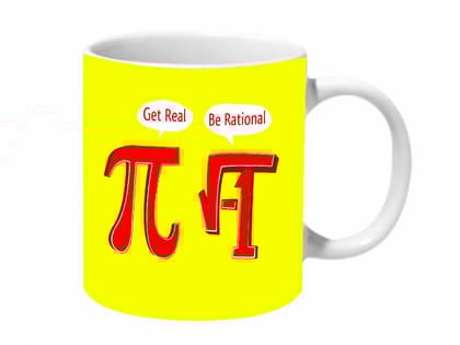 Multicolor Get Real Be Rational Ceramic Mug