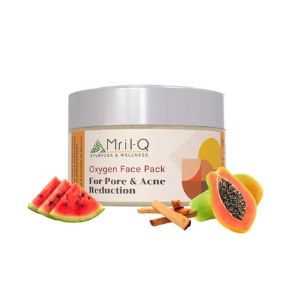 MrilQ Oxygen Face Pack | Pore, Acne & Oil Control | Daily Use | All Skin types (pack of 2)